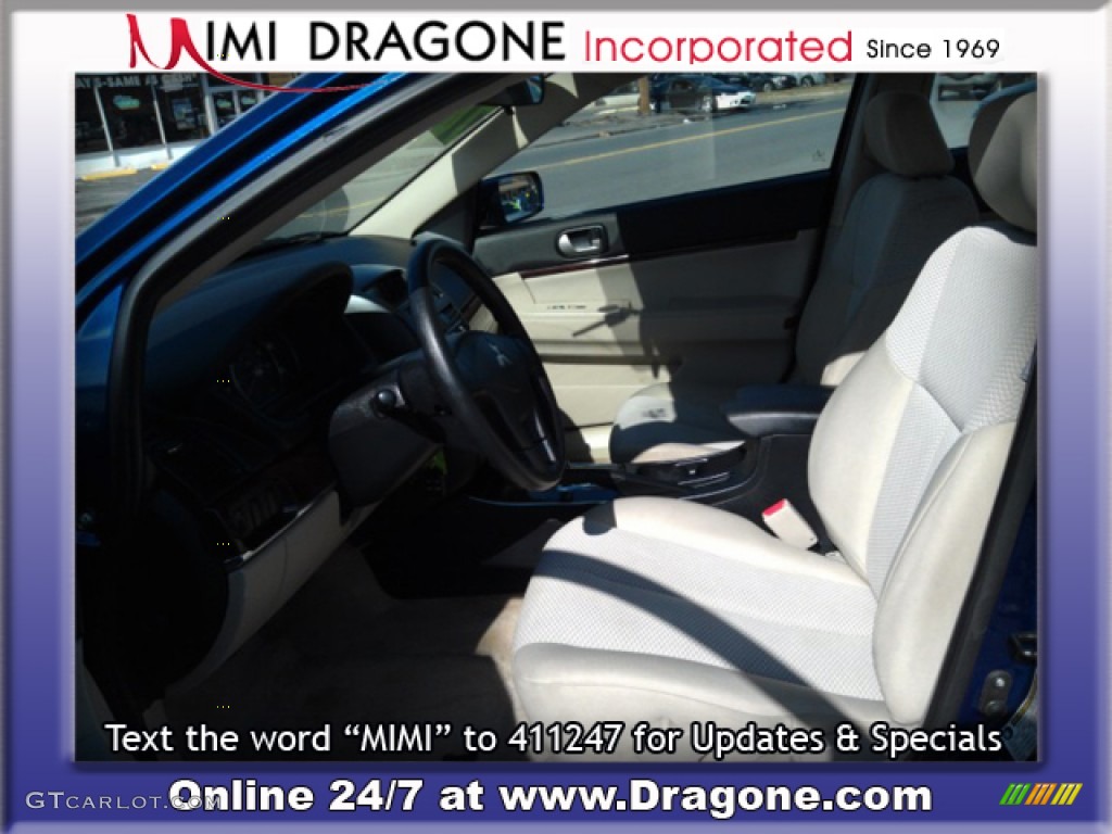 2009 Galant ES - Maizen Blue Pearl / Medium Gray photo #10