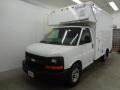 Summit White - Express Cutaway 3500 Commercial Utility Van Photo No. 13