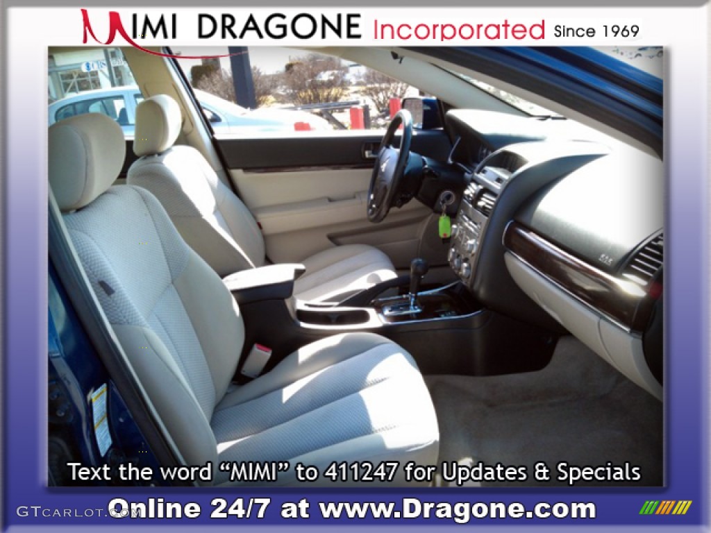 2009 Galant ES - Maizen Blue Pearl / Medium Gray photo #16