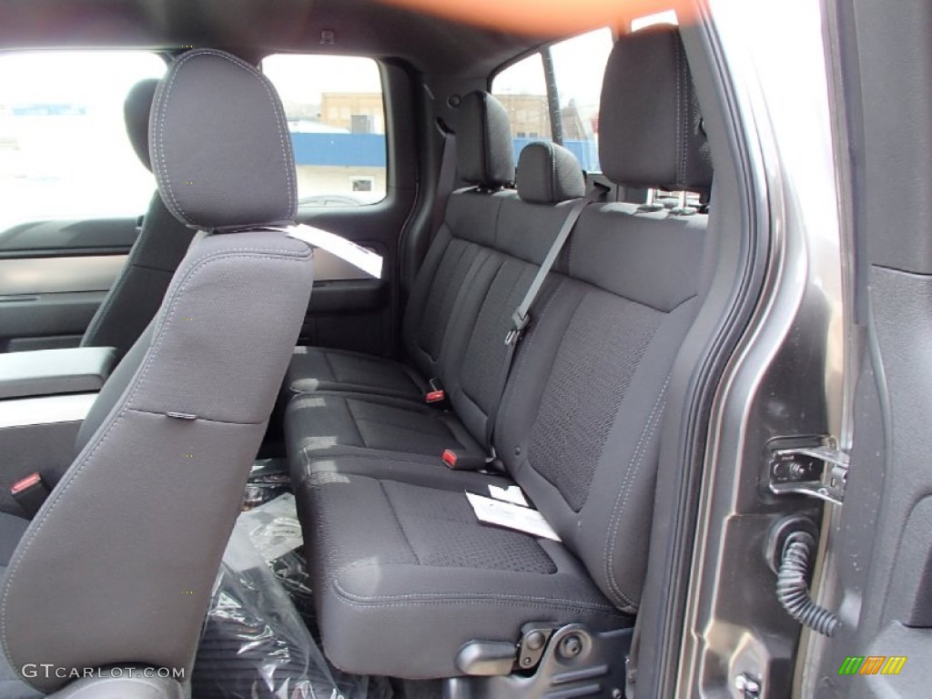 Black Interior 2013 Ford F150 FX4 SuperCab 4x4 Photo #78451940
