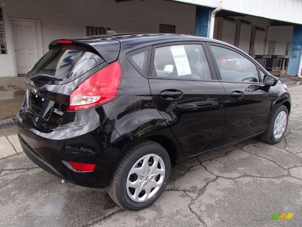 2013 Fiesta S Hatchback - Tuxedo Black / Charcoal Black/Light Stone photo #8