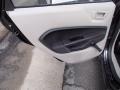 Charcoal Black/Light Stone 2013 Ford Fiesta S Hatchback Door Panel