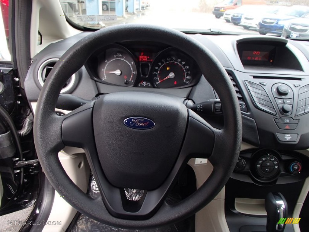 2013 Fiesta S Hatchback - Tuxedo Black / Charcoal Black/Light Stone photo #18