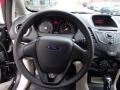 2013 Ford Fiesta Charcoal Black/Light Stone Interior Steering Wheel Photo