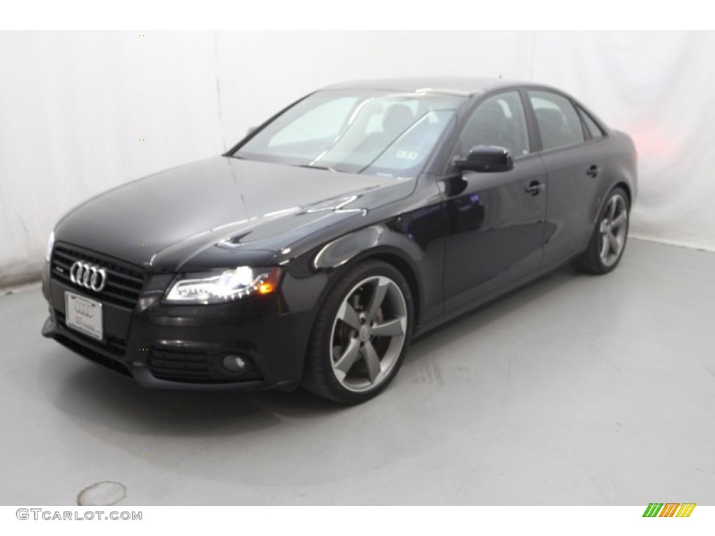 2011 A4 2.0T quattro Sedan - Phantom Black Pearl / Black photo #8