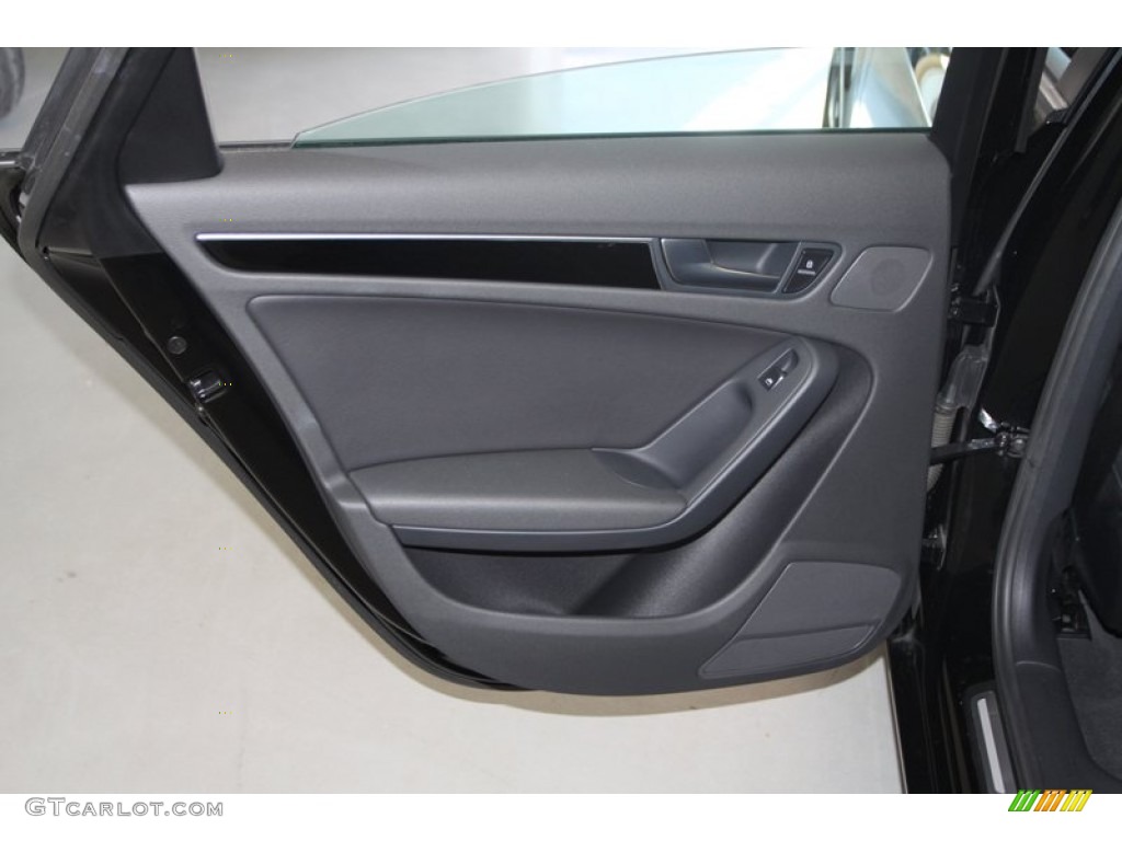 2011 Audi A4 2.0T quattro Sedan Black Door Panel Photo #78453662