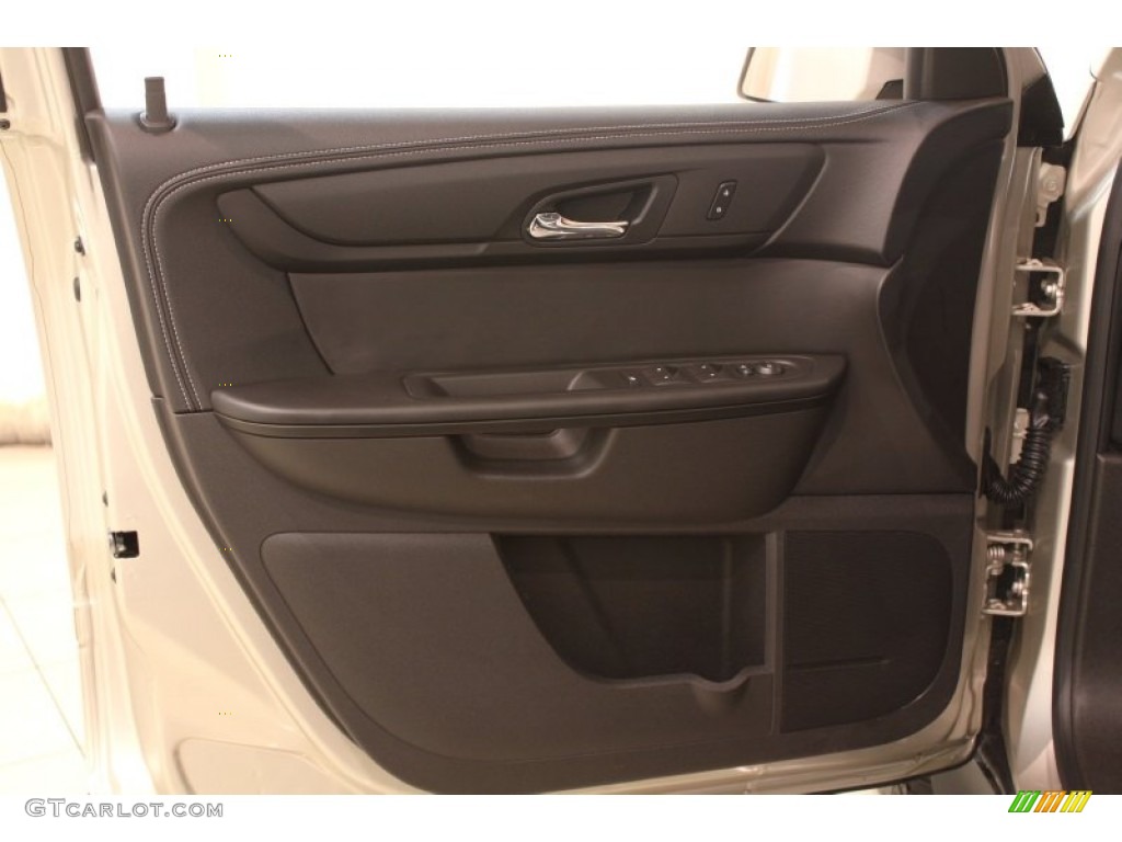 2013 Chevrolet Traverse LT Ebony Door Panel Photo #78453839