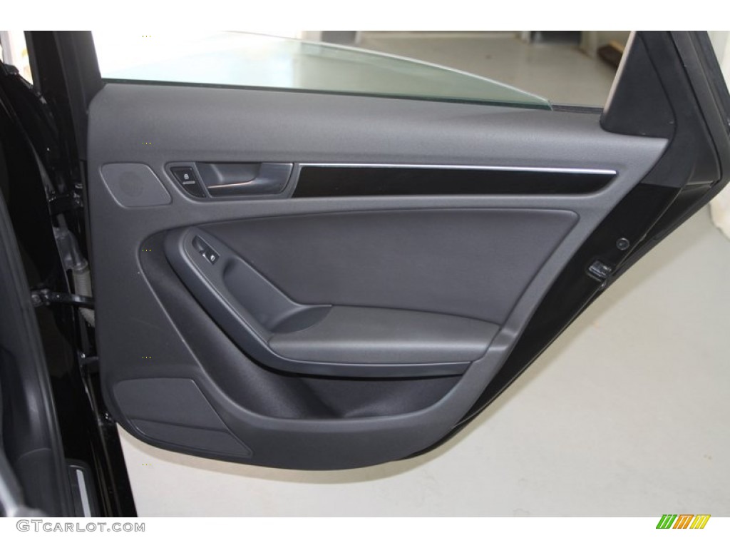 2011 Audi A4 2.0T quattro Sedan Black Door Panel Photo #78453920