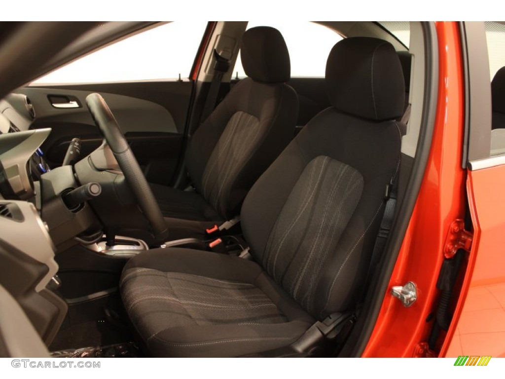 Jet Black/Dark Titanium Interior 2012 Chevrolet Sonic LT Sedan Photo #78454668