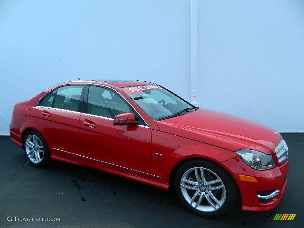 Mars Red 2012 Mercedes-Benz C 250 Sport Exterior Photo #78456395