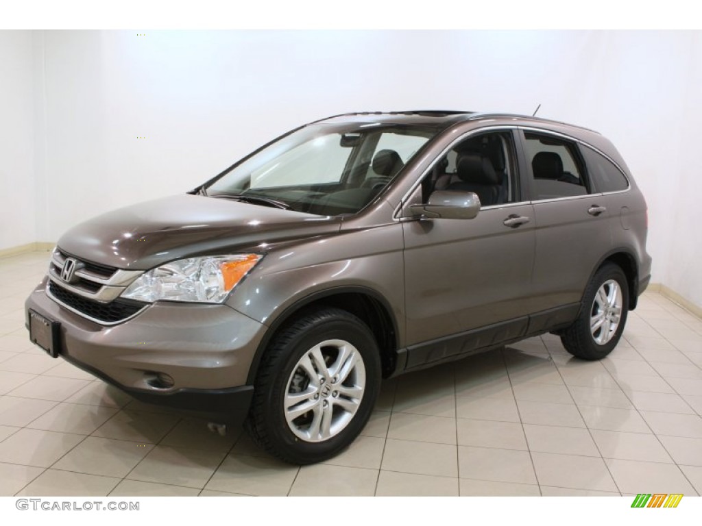 2010 CR-V EX-L AWD - Urban Titanium Metallic / Black photo #3