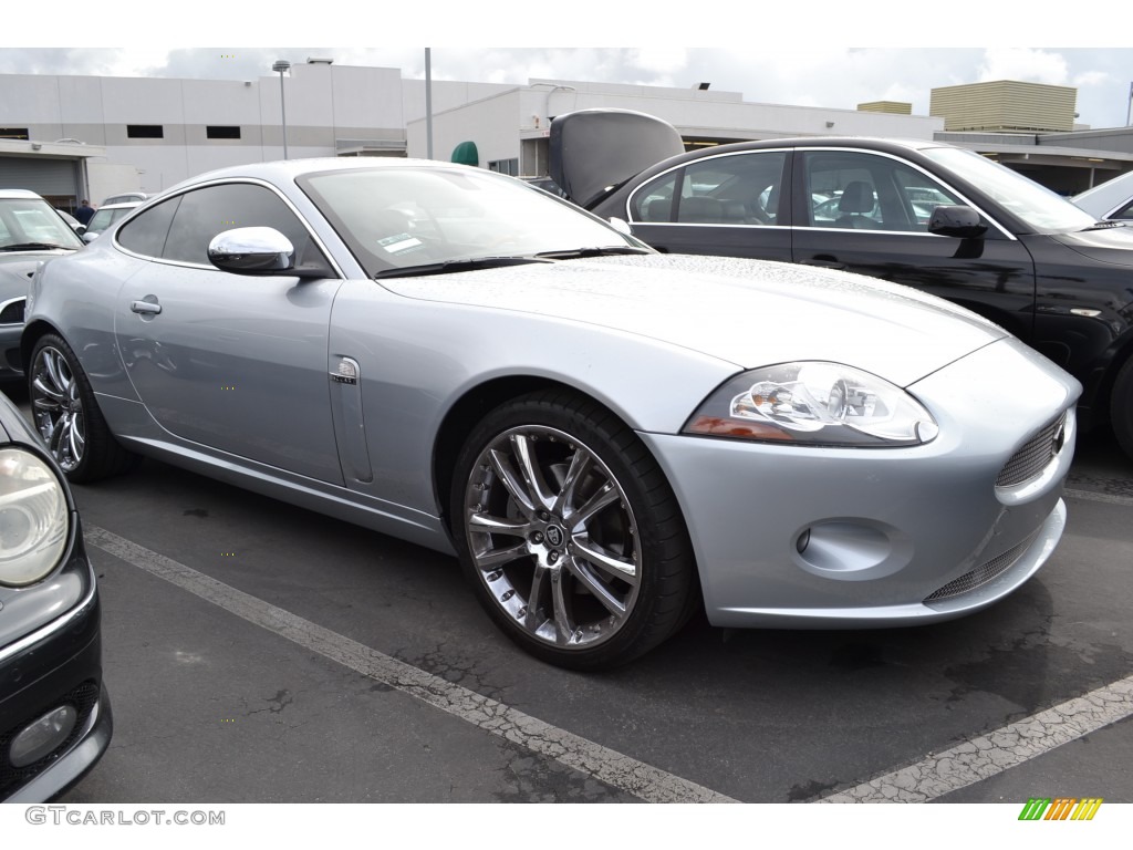 Liquid Silver Metallic 2007 Jaguar XK XK8 Coupe Exterior Photo #78457145