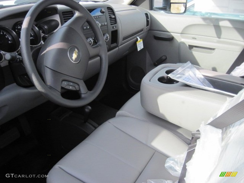 Dark Titanium Interior 2013 Chevrolet Silverado 3500HD WT Regular Cab 4x4 Chassis Photo #78459143