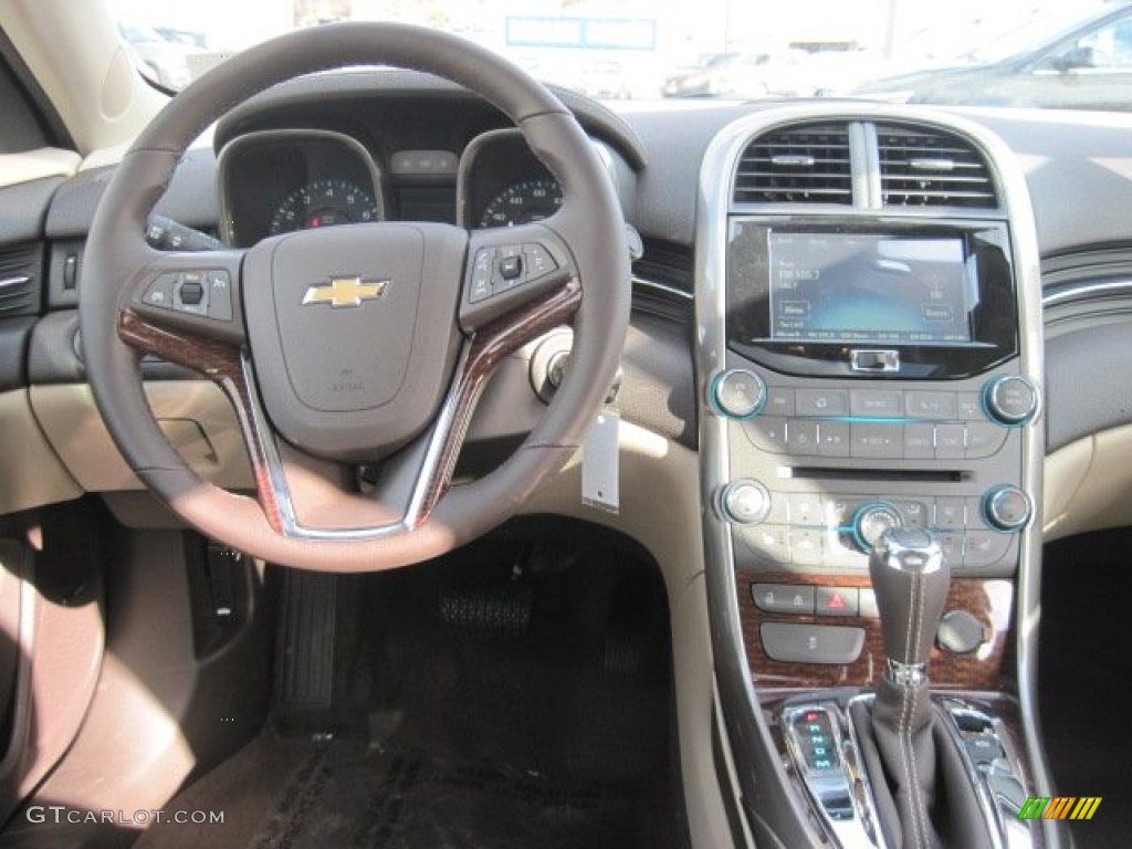 2013 Chevrolet Malibu LTZ Cocoa/Light Neutral Dashboard Photo #78459182