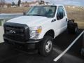 2013 Oxford White Ford F350 Super Duty XL Regular Cab Dually Chassis  photo #1