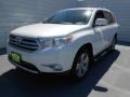 2013 Blizzard White Pearl Toyota Highlander Limited  photo #7