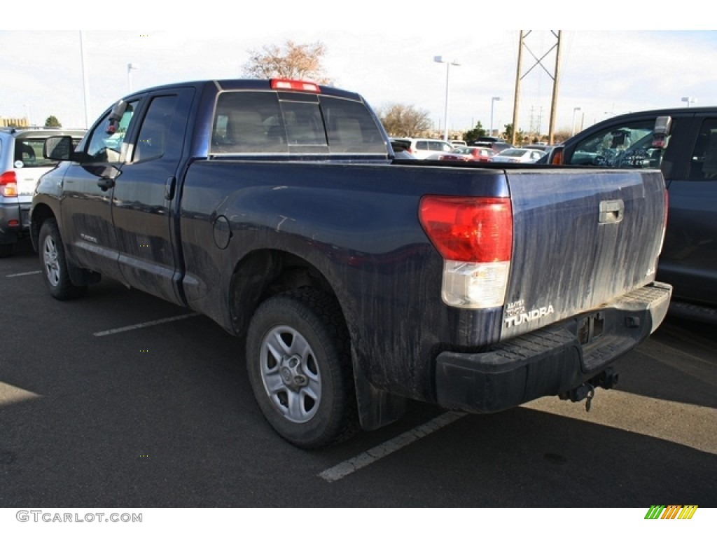 2010 Tundra Double Cab 4x4 - Nautical Blue Metallic / Graphite Gray photo #3