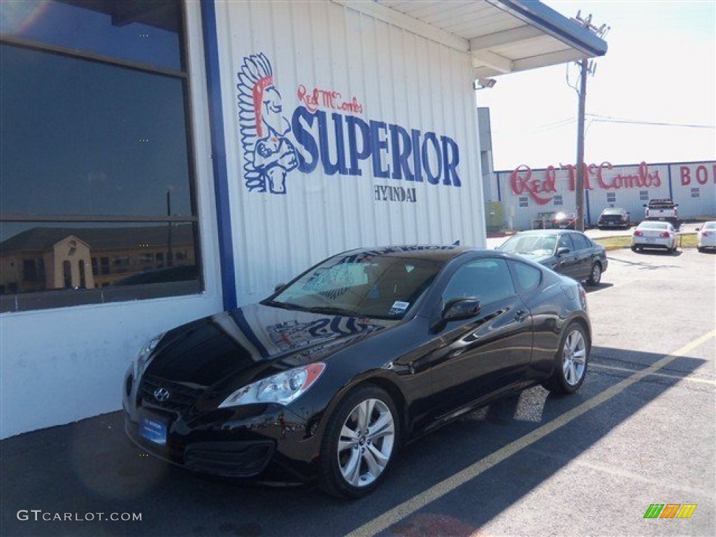 2011 Genesis Coupe 2.0T - Bathurst Black / Black Cloth photo #1