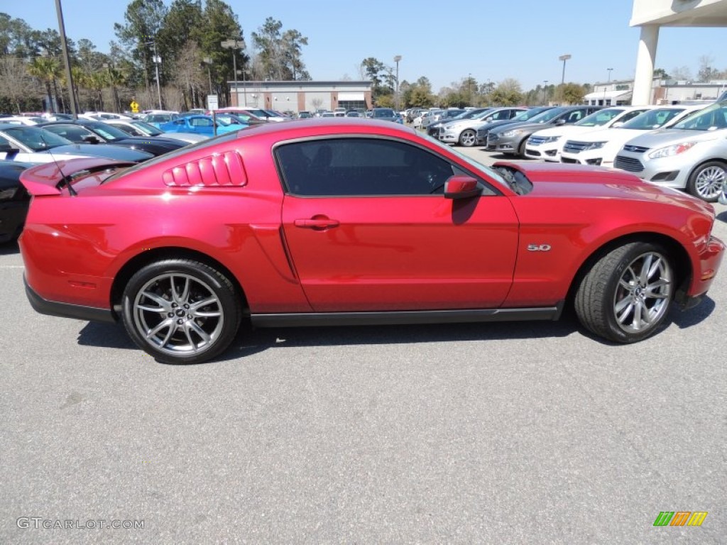 2011 Mustang GT Premium Coupe - Red Candy Metallic / Charcoal Black/Cashmere photo #9