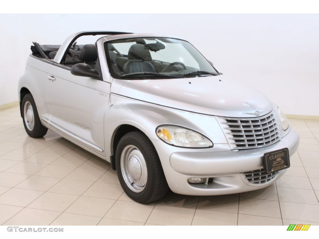 2005 PT Cruiser GT Convertible - Bright Silver Metallic / Dark Slate Gray photo #1