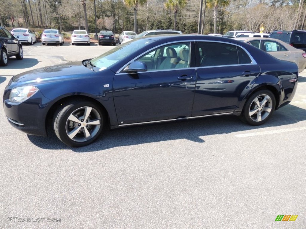 2008 Malibu LT Sedan - Imperial Blue Metallic / Titanium Gray photo #2