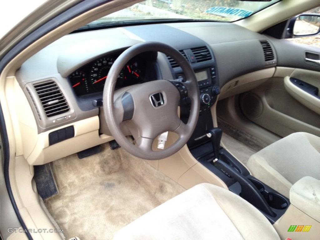 Ivory Interior 2003 Honda Accord LX Sedan Photo #78464663
