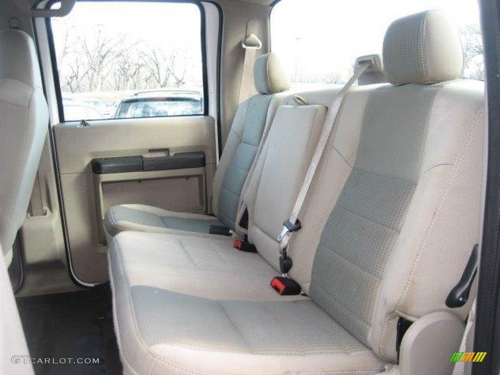 2008 Ford F350 Super Duty XLT Crew Cab 4x4 Rear Seat Photo #78465299
