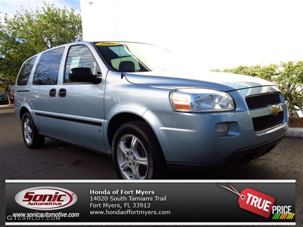 2007 Uplander LS - Polar Blue Metallic / Medium Gray photo #1