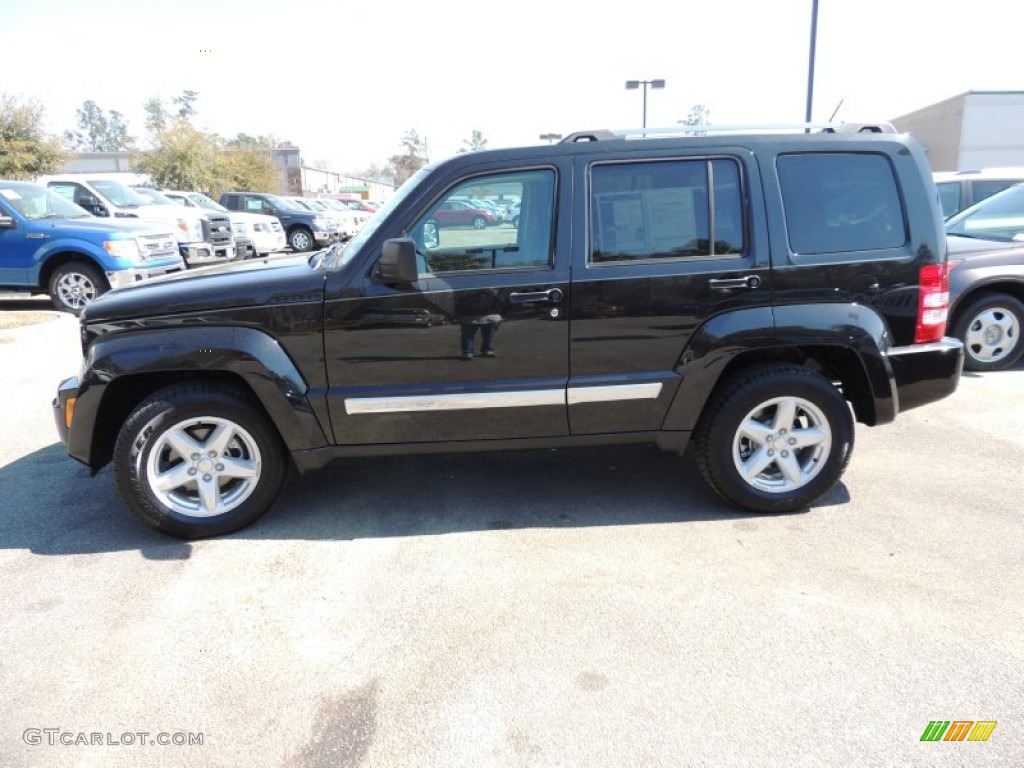 Brilliant Black Crystal Pearl 2012 Jeep Liberty Limited Exterior Photo #78465732