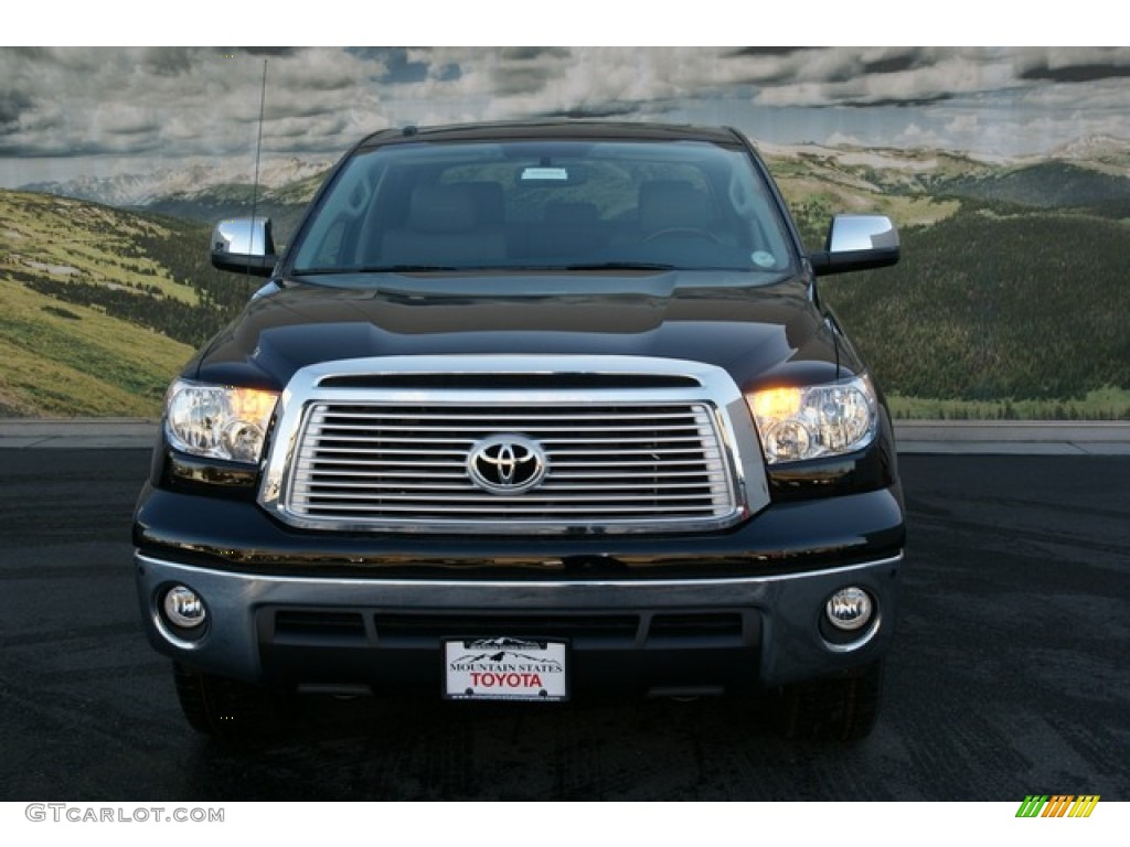 2013 Tundra Platinum CrewMax 4x4 - Black / Graphite photo #3