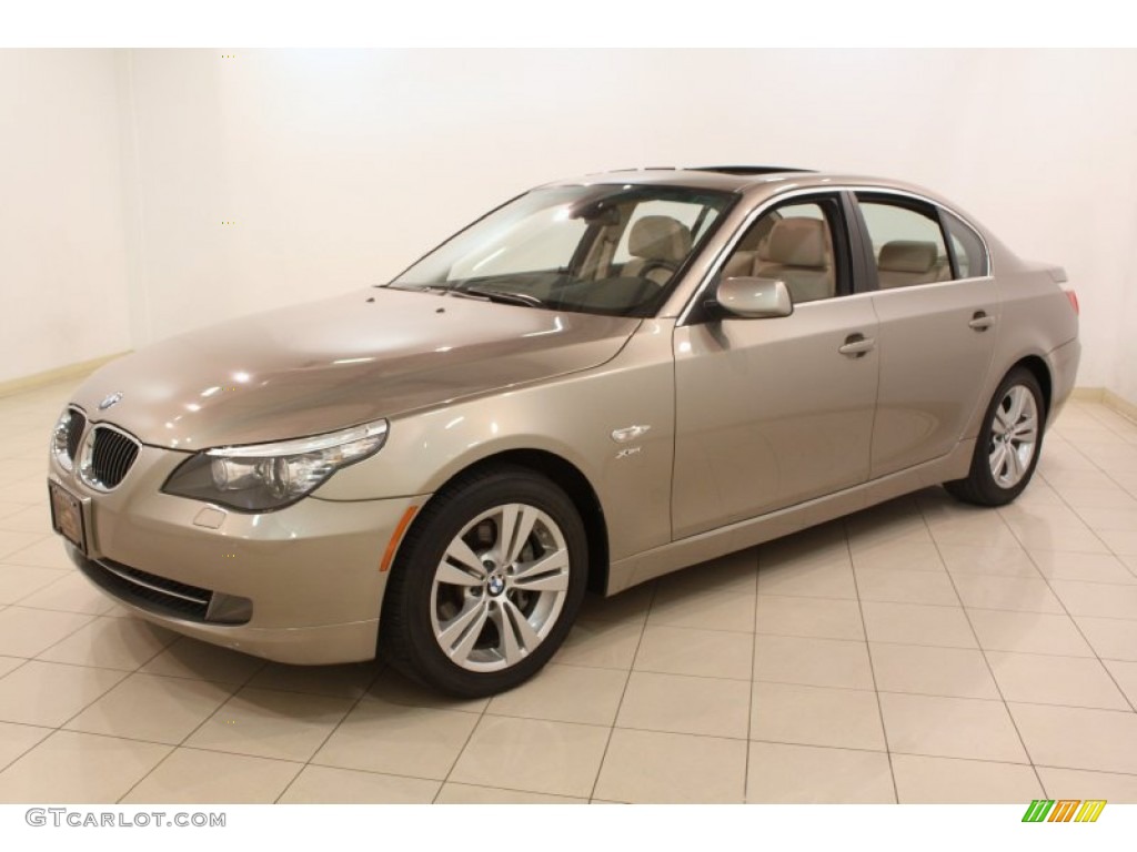 Platinum Bronze Metallic 2009 BMW 5 Series 528xi Sedan Exterior Photo #78466455