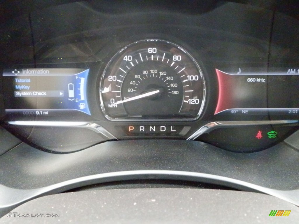 2013 Lincoln MKZ 2.0L Hybrid FWD Gauges Photo #78466888