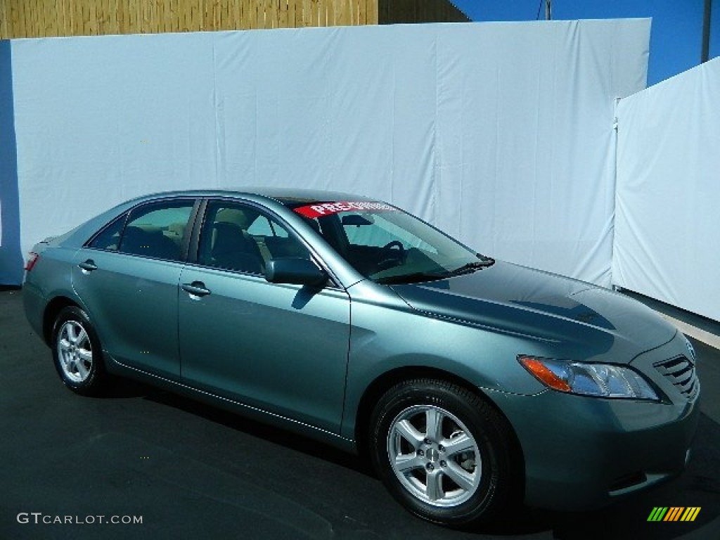 2008 Camry LE - Jasper Green Pearl / Bisque photo #1