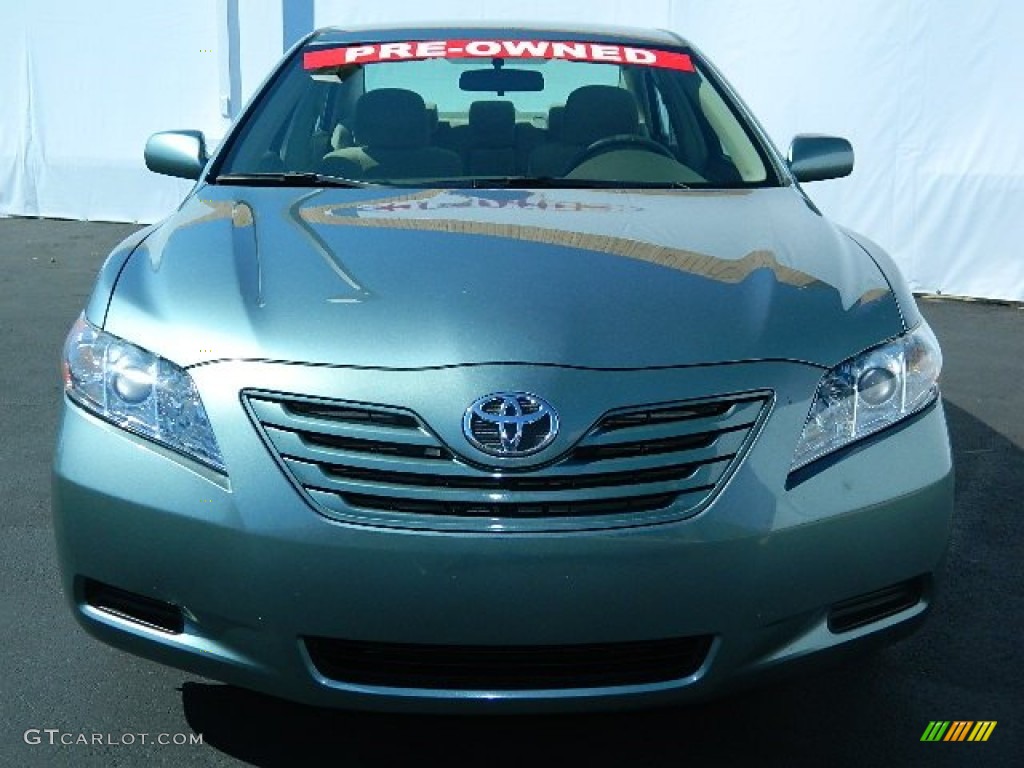 2008 Camry LE - Jasper Green Pearl / Bisque photo #3