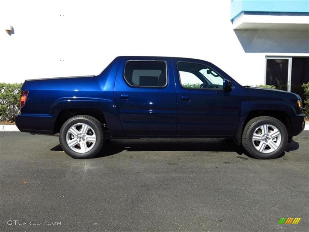 2013 Ridgeline RTL - Obsidian Blue Pearl / Gray photo #2