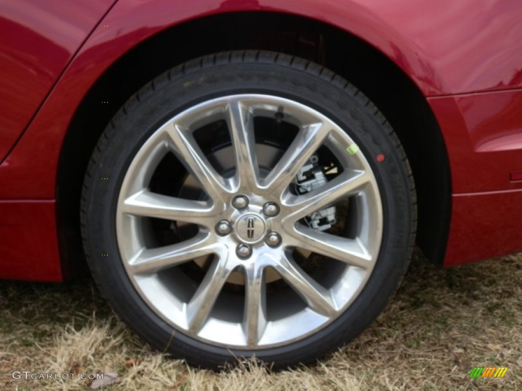 2013 MKZ 2.0L EcoBoost AWD - Ruby Red / Light Dune photo #12