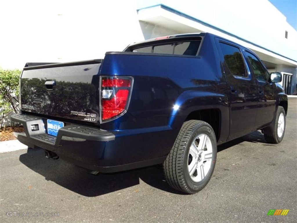 2013 Ridgeline RTL - Obsidian Blue Pearl / Gray photo #3