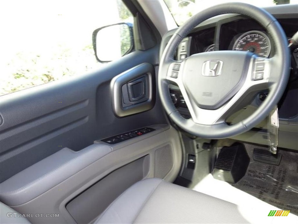 2013 Ridgeline RTL - Obsidian Blue Pearl / Gray photo #5