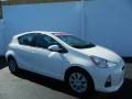 Super White 2012 Toyota Prius c Hybrid Three