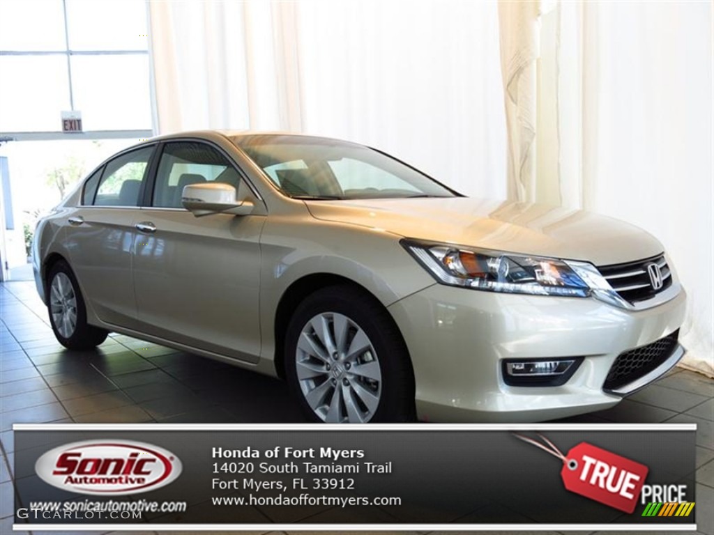 2013 Accord EX Sedan - Champagne Frost Pearl / Ivory photo #1