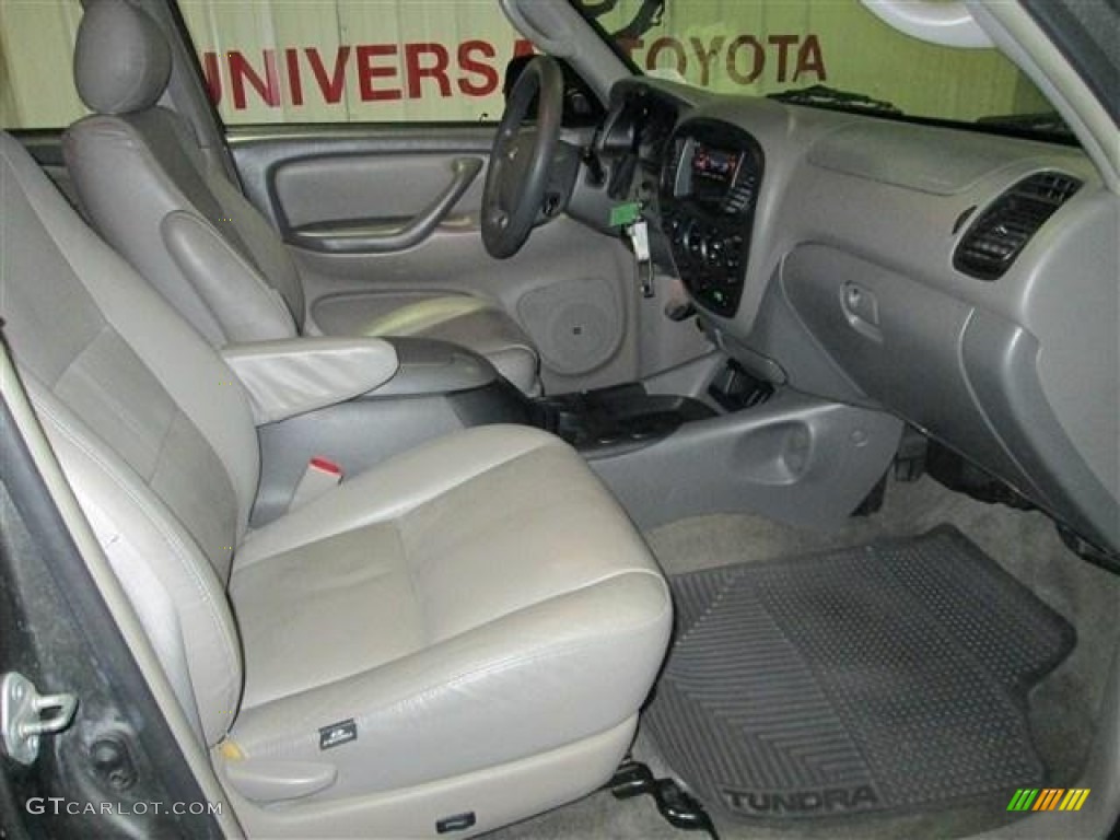 2005 Tundra Limited Double Cab 4x4 - Phantom Gray Pearl / Taupe photo #18