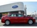 2013 Ruby Red Metallic Ford Fusion Hybrid SE  photo #2