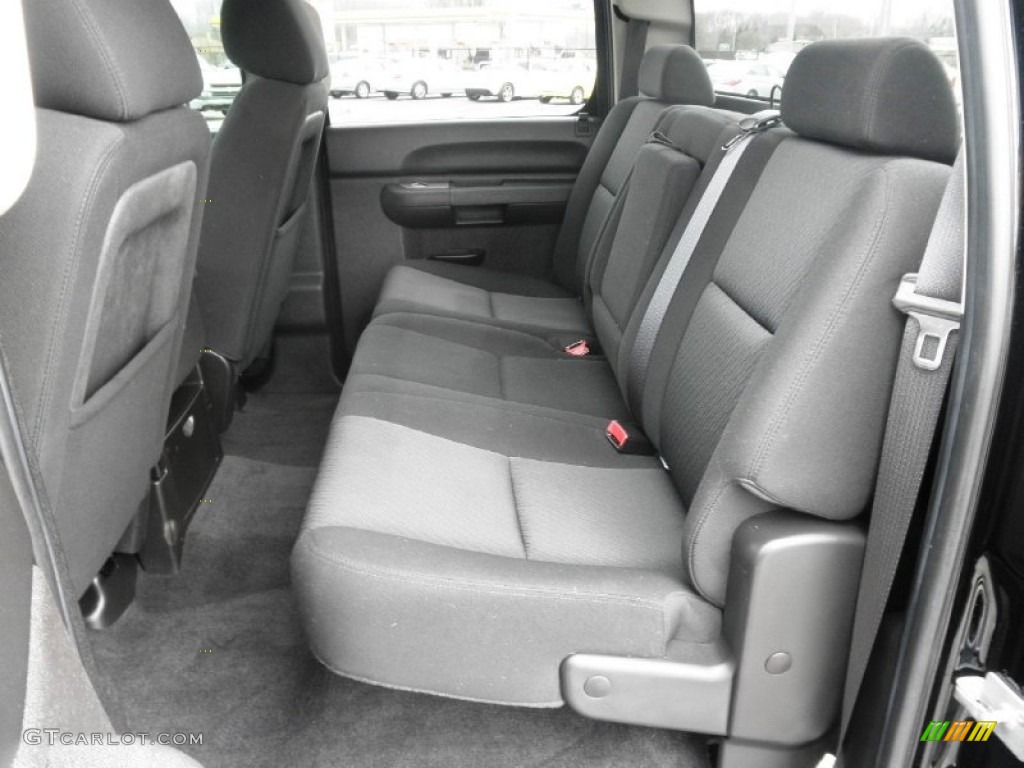 Ebony Interior 2010 Chevrolet Silverado 1500 LT Crew Cab 4x4 Photo #78469222