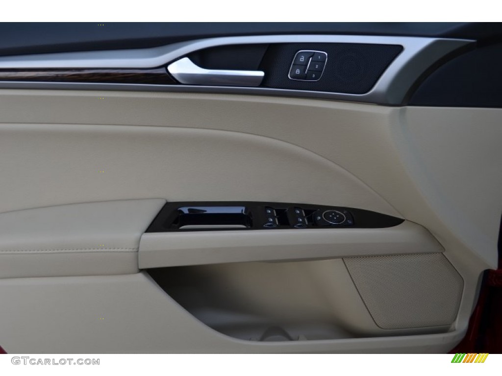 2013 Fusion Hybrid SE - Ruby Red Metallic / Dune photo #8