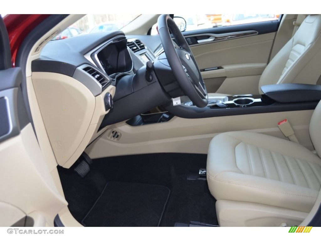 2013 Fusion Hybrid SE - Ruby Red Metallic / Dune photo #10