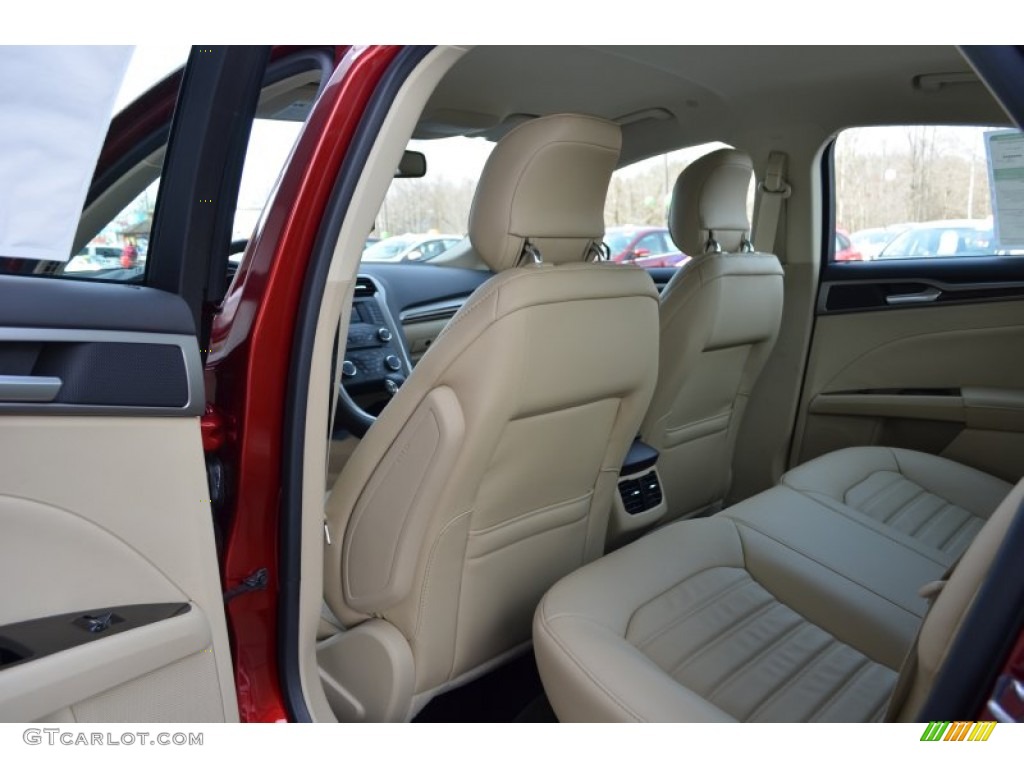 2013 Fusion Hybrid SE - Ruby Red Metallic / Dune photo #12