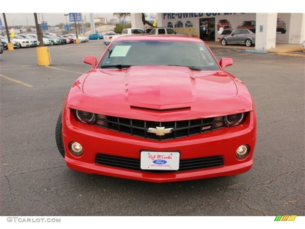 2011 Camaro SS/RS Coupe - Victory Red / Black photo #4
