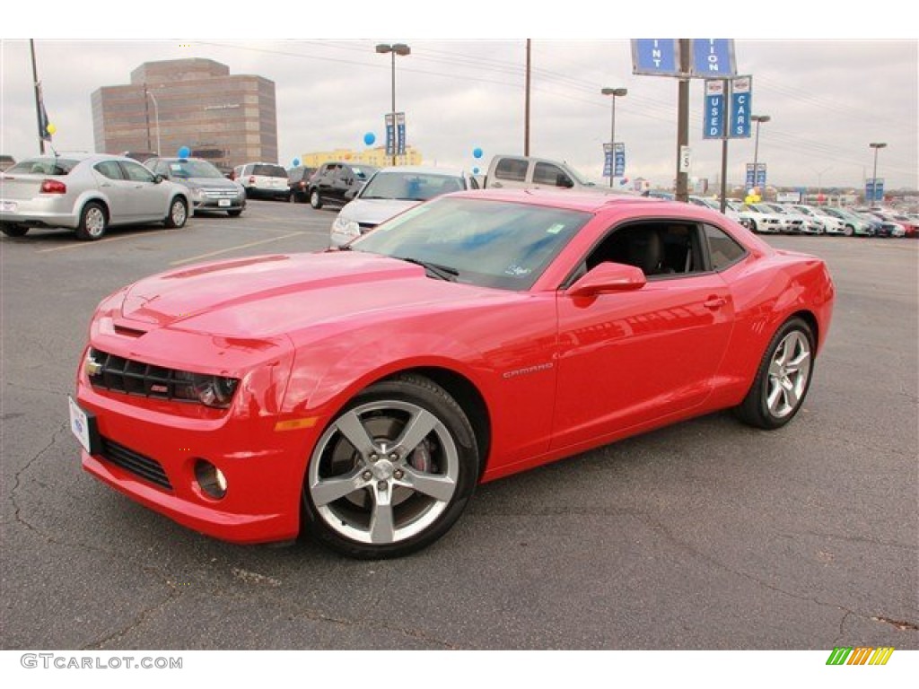 2011 Camaro SS/RS Coupe - Victory Red / Black photo #5
