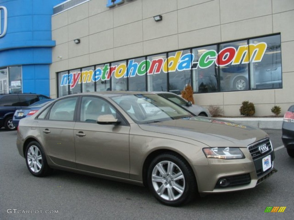 2010 A4 2.0T quattro Sedan - Dakar Beige Metallic / Beige photo #1