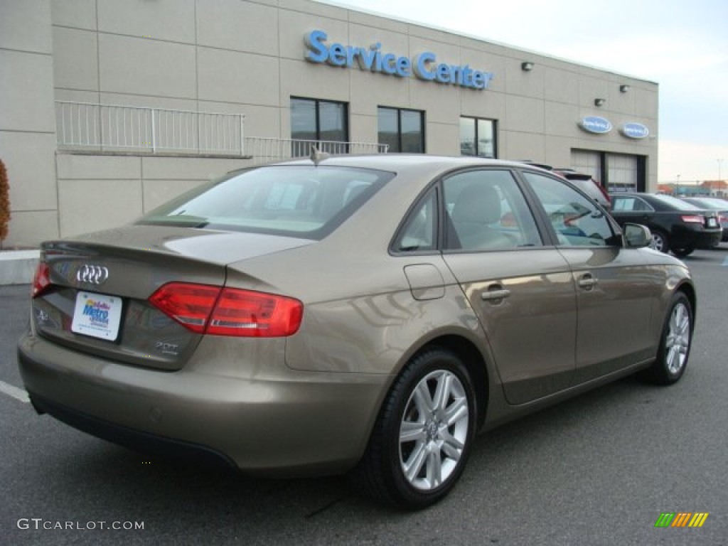 2010 A4 2.0T quattro Sedan - Dakar Beige Metallic / Beige photo #4